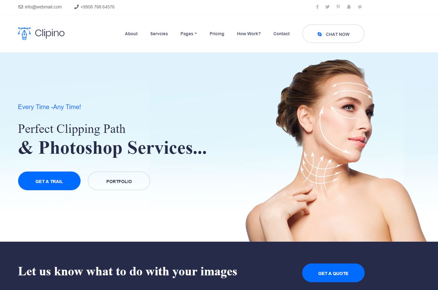 clipping path website design